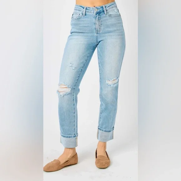 Judy Blue Boyfriend Star Pocket - Picture 2 of 2